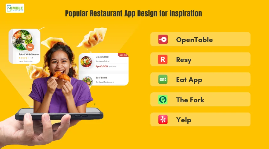 Popular Restaurant App Design for Inspiration
