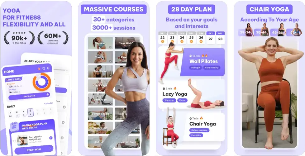 Daily Yoga Fitness + Meditation App