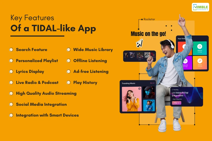 Key Features of a TIDAL-like App