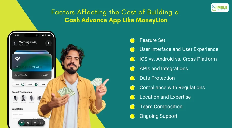 Factors Affecting the Cost of Building a Cash Advance App Like MoneyLion