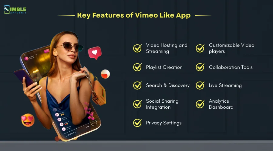 Key Features of Vimeo Like App