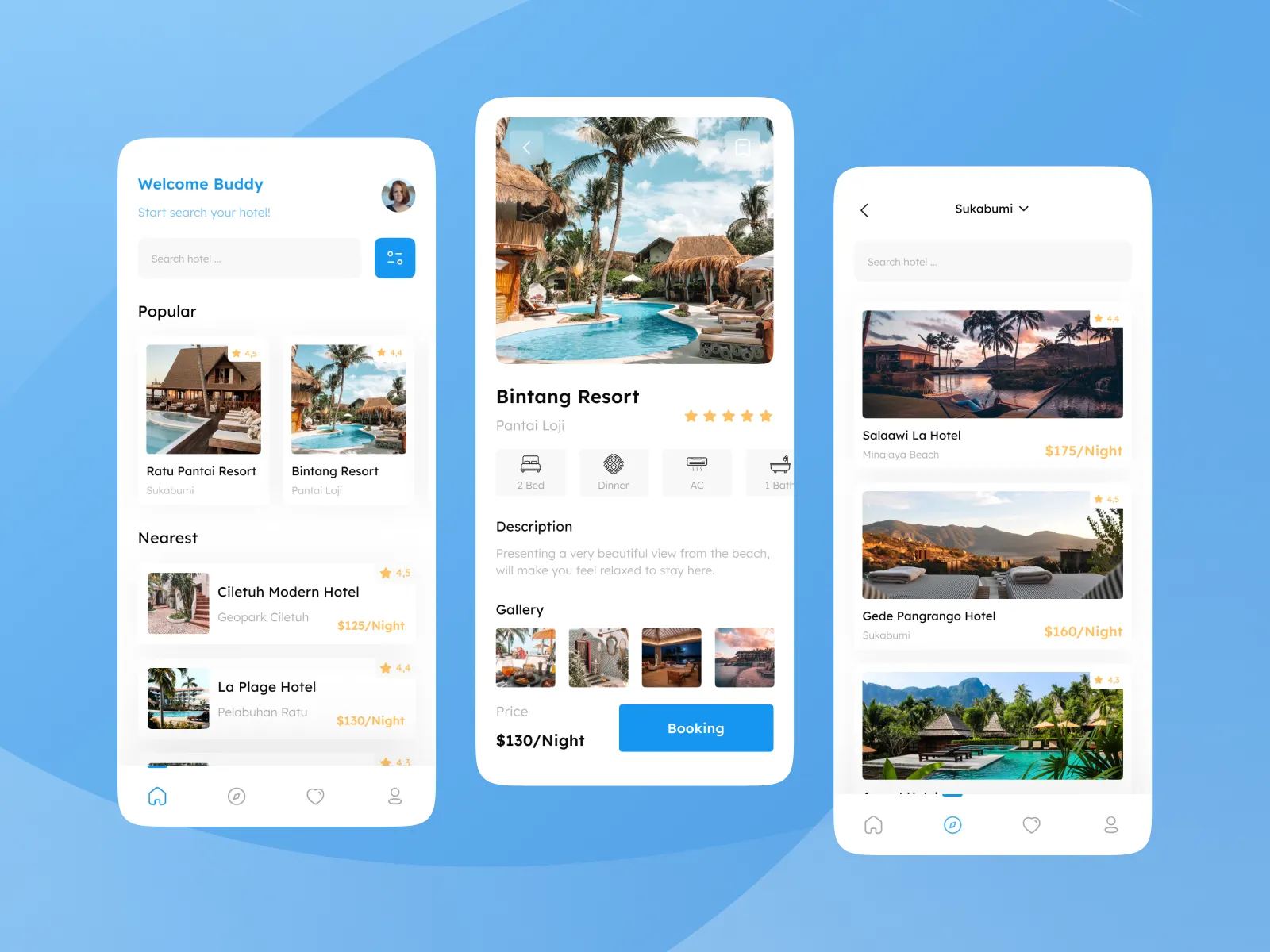 features of hotel booking app