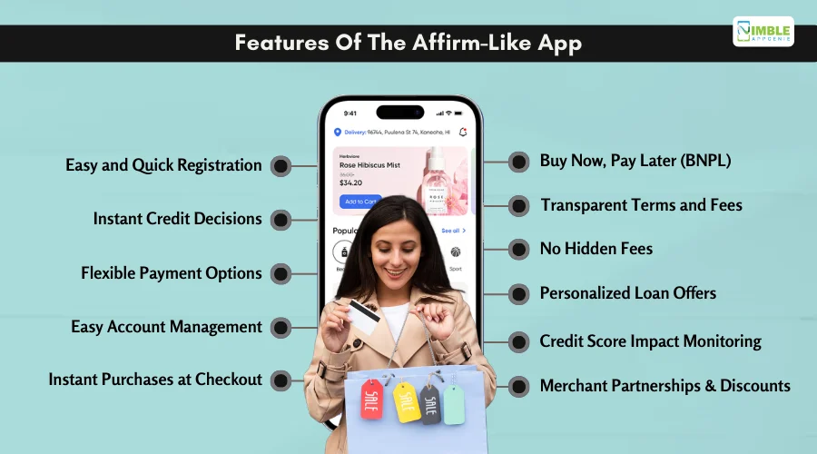 Features of the Affirm-like app
