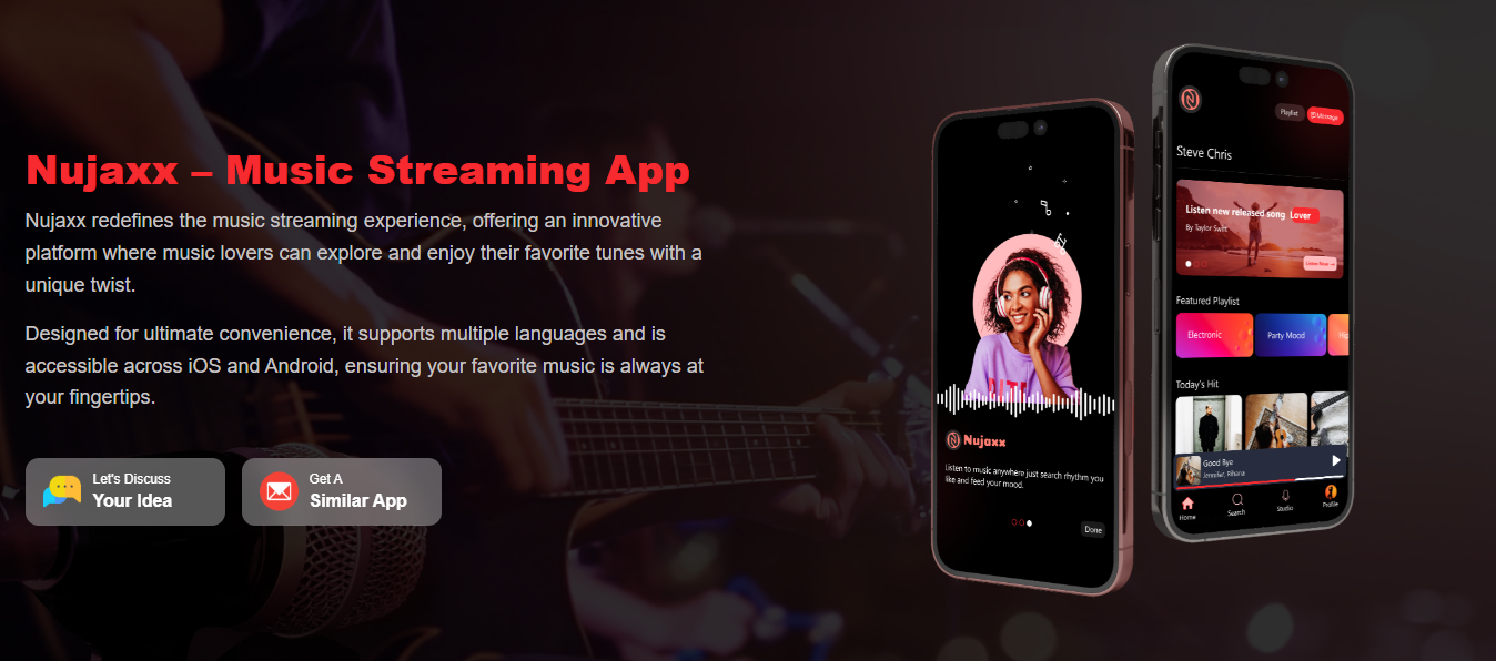 Nujaxx Music Streaming App