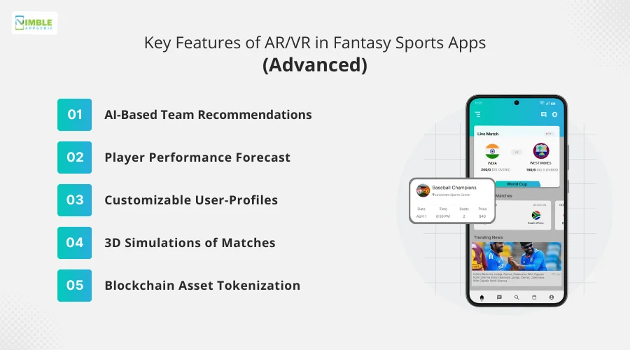 Key Features of AR_VR in Fantasy Sports Apps - (Advanced)