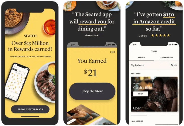 Seated-Rewards at Restaurants