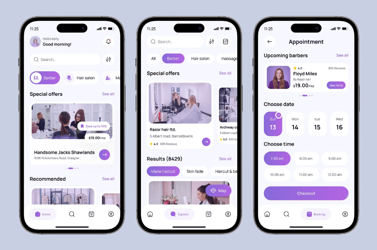 cost to develop Beauty Salon App
