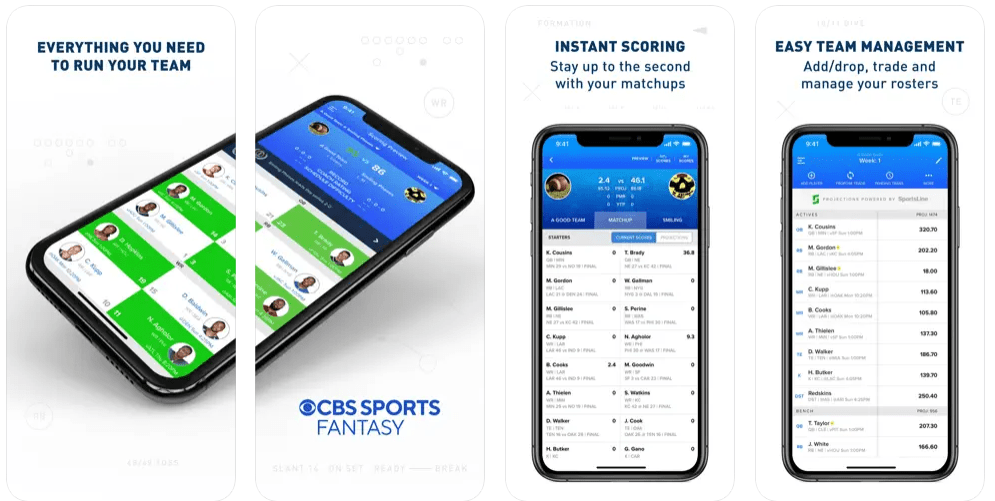 CBS Fantasy Sports App