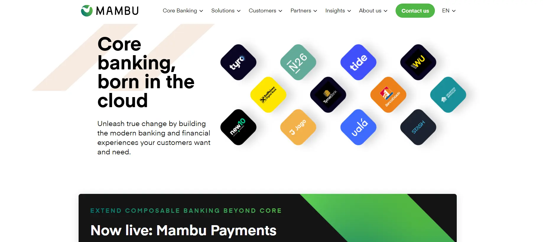 Mambu cloud banking platform