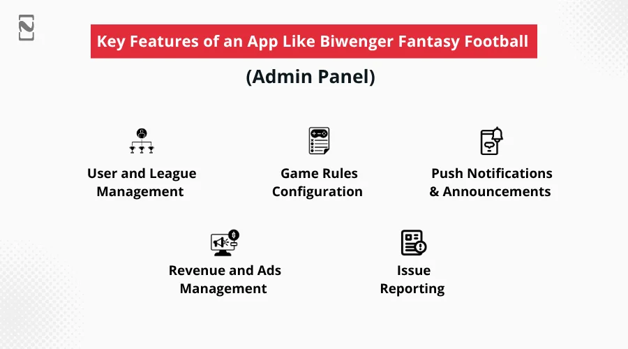 Key Features of an App Like Biwenger Fantasy Football___(Admin Panel)