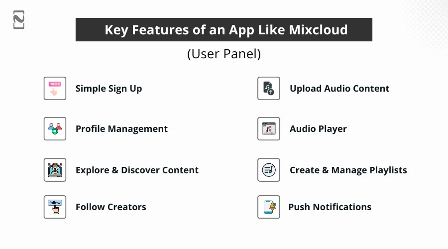 Key Features of an App Like Mixcloud