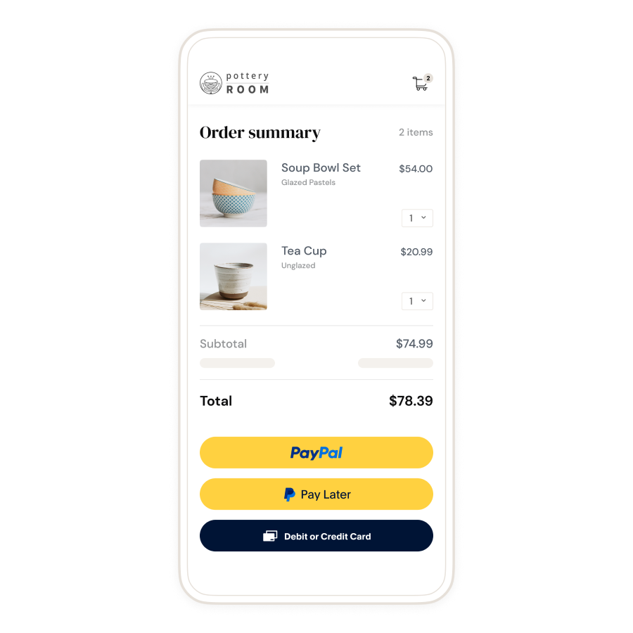 PayPal integration in eCommerce
