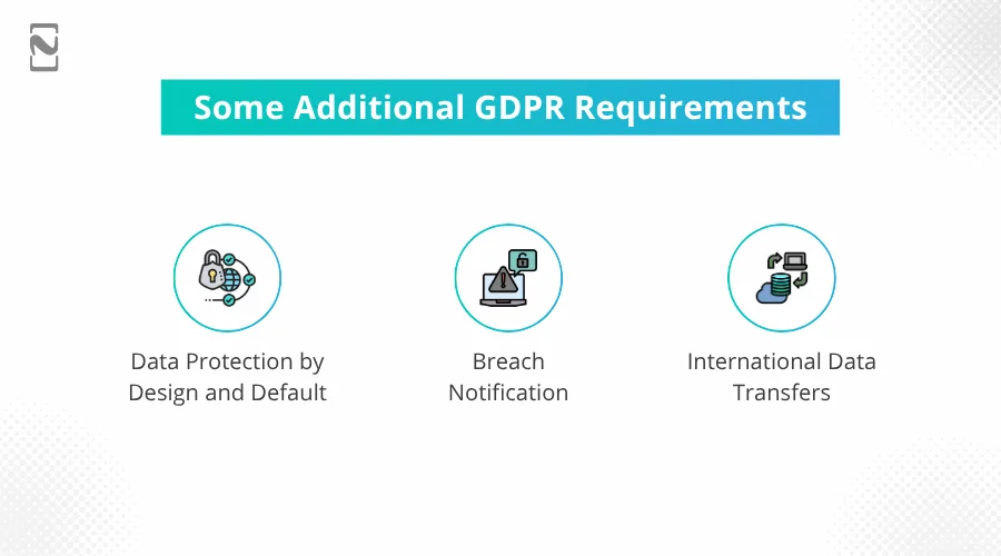 Some additional GDPR requirements