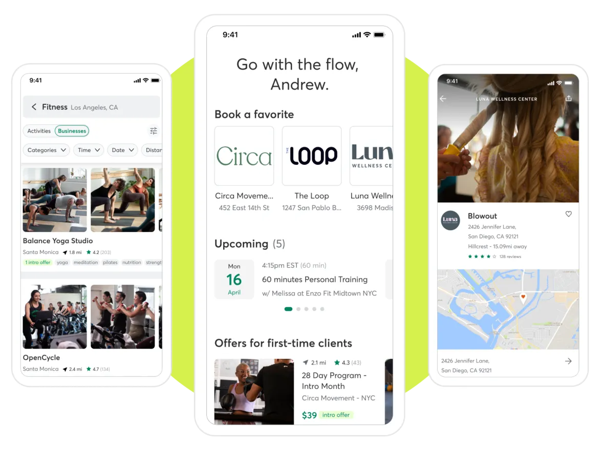 Mindbody is a fitness and wellness booking mobile application