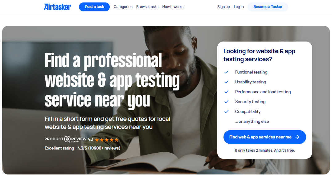 AirTasker Test and Launch