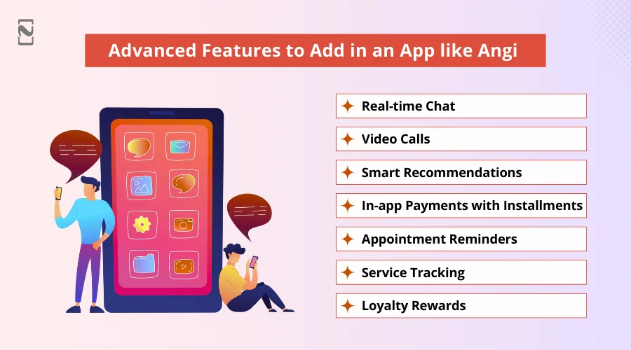 Advanced Features to Add in an App like Angi