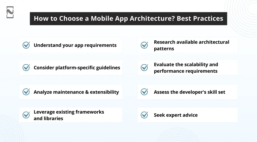 How to Choose a Mobile App Architecture? Best Practices