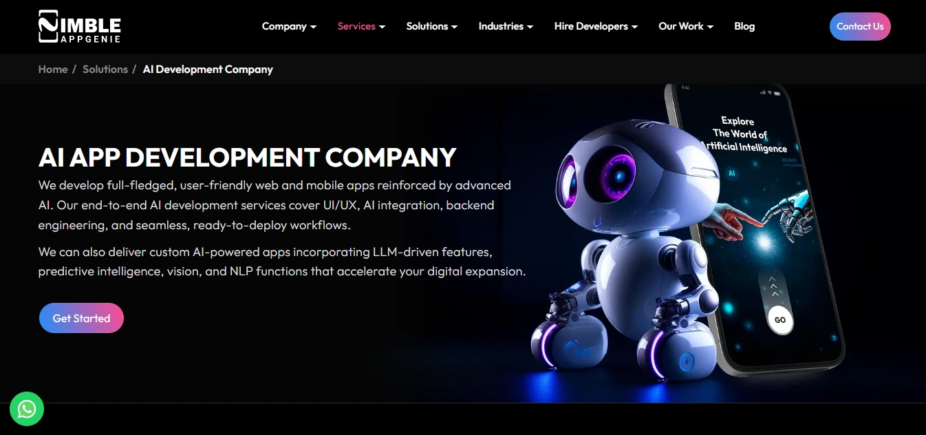 Nimble AppGenie - AI App Development Company