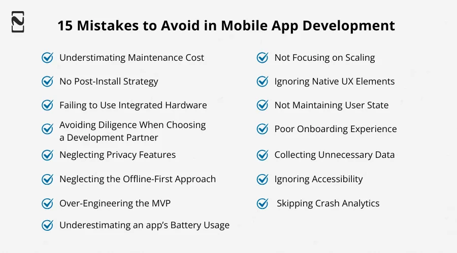 Mobile App Development Mistakes
