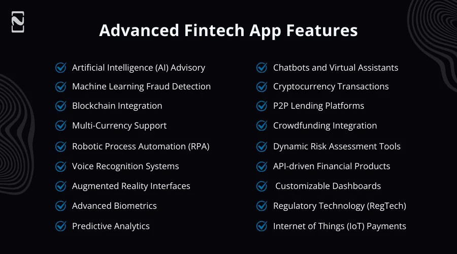 Advanced Fintech App Features