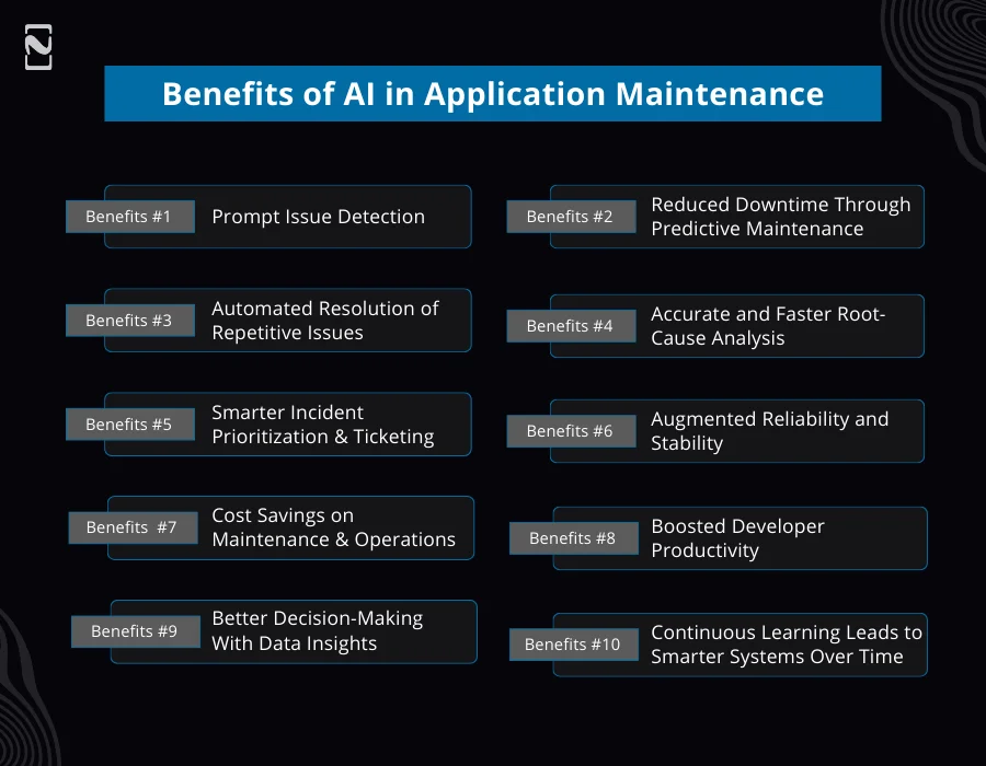 Benefits of AI in Application Maintenance