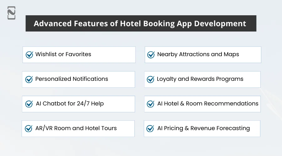 Advanced Features of Hotel Booking App Development