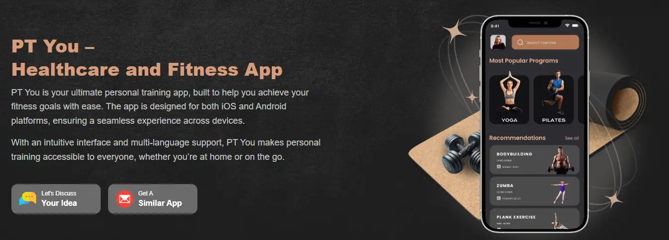 PT You- Healthcare and Fitness App