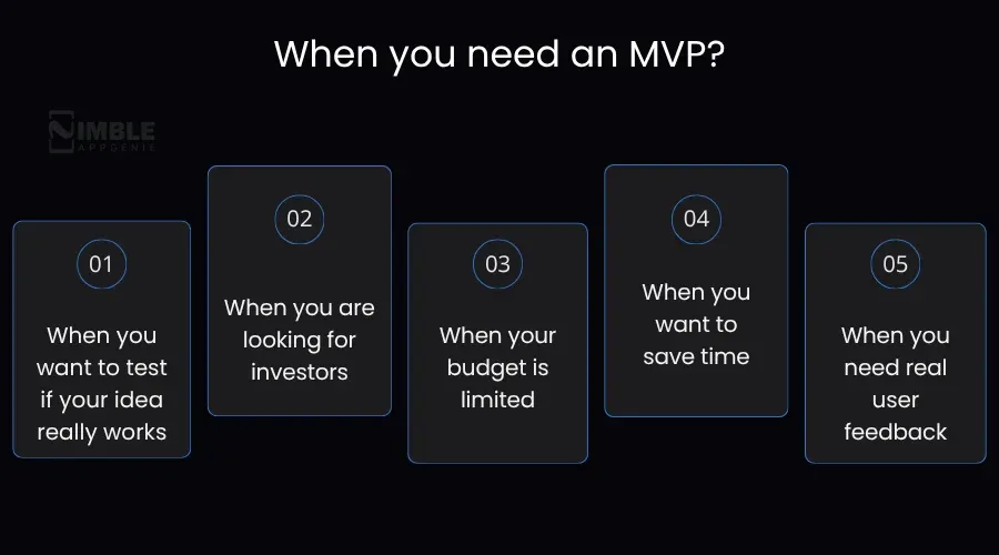 When you need an MVP