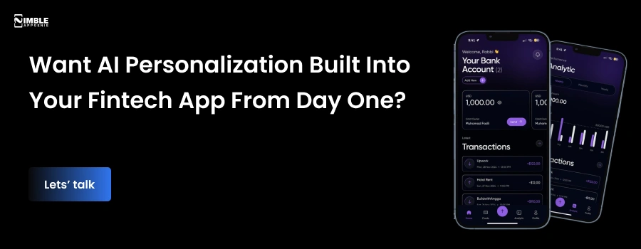 Ai Personalization in Fintech mobile apps