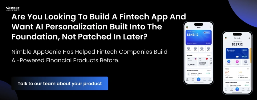 Ai Personalization in Fintech mobile apps