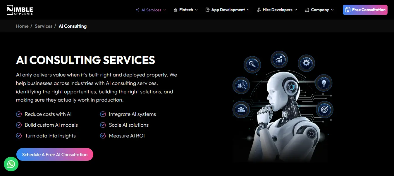 Nimble AppGenie- AI Consulting Company