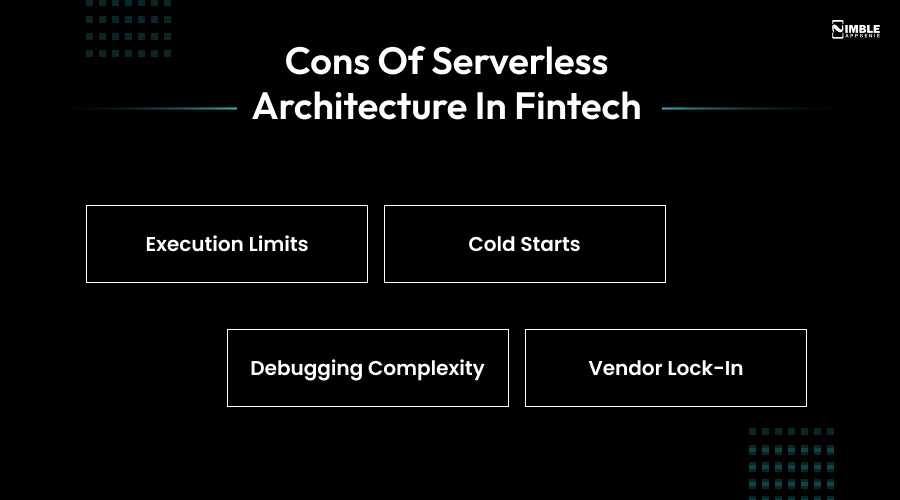 Cons of Serverless Architecture in Fintech