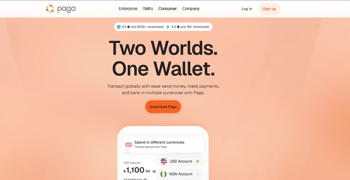 Paga- eWallet app in Africa