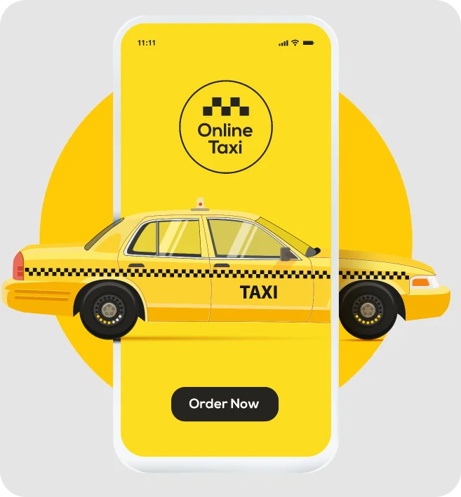 taxi booking app development image