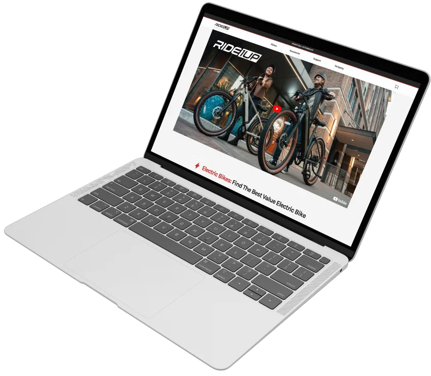 Ride 1 up- Electric Bike - eCommerce portal